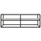 vidaXL Mueble para TV negro con vidrio de mármol blanco 120x40x40 cm vidaXL Mueble para TV negro con vidrio de mármol blanco 120x40x40 cm