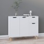 vidaXL Aparador de madera contrachapada blanco 90x30x72 cm vidaXL Aparador de madera contrachapada blanco 90x30x72 cm