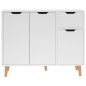 vidaXL Aparador de madera contrachapada blanco 90x30x72 cm vidaXL Aparador de madera contrachapada blanco 90x30x72 cm