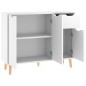 vidaXL Aparador de madera contrachapada blanco 90x30x72 cm vidaXL Aparador de madera contrachapada blanco 90x30x72 cm