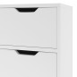 vidaXL Aparador de madera contrachapada blanco 90x30x72 cm vidaXL Aparador de madera contrachapada blanco 90x30x72 cm