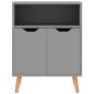 vidaXL Aparador de madera de ingeniería gris 60x30x72 cm vidaXL Aparador de madera de ingeniería gris 60x30x72 cm