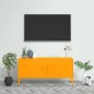 vidaXL Mueble para TV de acero amarillo mostaza 105x35x50 cm vidaXL Mueble para TV de acero amarillo mostaza 105x35x50 cm