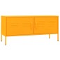 vidaXL Mueble para TV de acero amarillo mostaza 105x35x50 cm vidaXL Mueble para TV de acero amarillo mostaza 105x35x50 cm