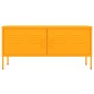 vidaXL Mueble para TV de acero amarillo mostaza 105x35x50 cm vidaXL Mueble para TV de acero amarillo mostaza 105x35x50 cm