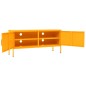 vidaXL Mueble para TV de acero amarillo mostaza 105x35x50 cm vidaXL Mueble para TV de acero amarillo mostaza 105x35x50 cm