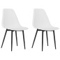 vidaXL Sillas de comedor 2 unidades blancas PP vidaXL Sillas de comedor 2 unidades blancas PP