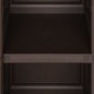 vidaXL Armario de plástico diseño de madera marrón 40x43x125 cm