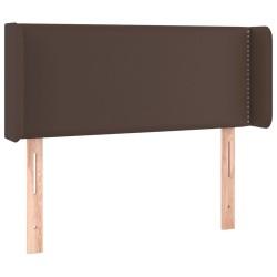 vidaXL Cabecero de cuero sintético marrón 103x16x78/88 cm