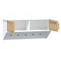 vidaXL Armario pared ganchos madera contrachapada blanco 80x24x35,5 cm vidaXL Armario pared ganchos madera contrachapada blanco 80x24x35,5 cm