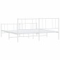 vidaXL Estructura cama metal con cabecero y pie cama blanco 193x203 cm vidaXL Estructura cama metal con cabecero y pie cama blanco 193x203 cm