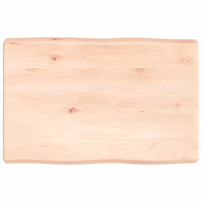 vidaXL Tablero de mesa madera maciza borde natural 60x40x(2-6) cm vidaXL Tablero de mesa madera maciza borde natural 60x40x(2-6) cm