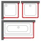 Sealskin Juego de rieles para cortina de ducha Easy-Roll blanco Sealskin Juego de rieles para cortina de ducha Easy-Roll blanco