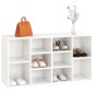 vidaXL Banco zapatero madera contrachapada blanco brillo 103x30x54,5cm vidaXL Banco zapatero madera contrachapada blanco brillo 103x30x54,5cm