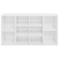 vidaXL Banco zapatero madera contrachapada blanco brillo 103x30x54,5cm vidaXL Banco zapatero madera contrachapada blanco brillo 103x30x54,5cm
