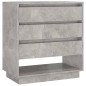 vidaXL Aparador de madera contrachapada gris hormigón 70x41x75 cm vidaXL Aparador de madera contrachapada gris hormigón 70x41x75 cm