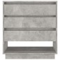 vidaXL Aparador de madera contrachapada gris hormigón 70x41x75 cm vidaXL Aparador de madera contrachapada gris hormigón 70x41x75 cm