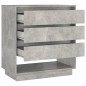 vidaXL Aparador de madera contrachapada gris hormigón 70x41x75 cm vidaXL Aparador de madera contrachapada gris hormigón 70x41x75 cm