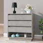 vidaXL Aparador de madera contrachapada gris hormigón 70x41x75 cm vidaXL Aparador de madera contrachapada gris hormigón 70x41x75 cm