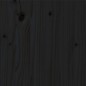 vidaXL Estructura de cama madera maciza de pino negro 135x190 cm
