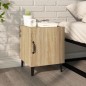 vidaXL Mesita de noche madera contrachapada color roble Sonoma vidaXL Mesita de noche madera contrachapada color roble Sonoma