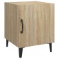 vidaXL Mesita de noche madera contrachapada color roble Sonoma vidaXL Mesita de noche madera contrachapada color roble Sonoma