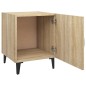vidaXL Mesita de noche madera contrachapada color roble Sonoma vidaXL Mesita de noche madera contrachapada color roble Sonoma