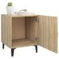 vidaXL Mesita de noche madera contrachapada color roble Sonoma vidaXL Mesita de noche madera contrachapada color roble Sonoma