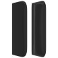 vidaXL Cabecero de cuero sintético negro 203x16x78/88 cm vidaXL Cabecero de cuero sintético negro 203x16x78/88 cm