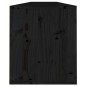 vidaXL Armario de pared 2 uds madera maciza de pino negro 100x30x35cm vidaXL Armario de pared 2 uds madera maciza de pino negro 100x30x35cm