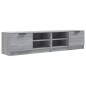 vidaXL Muebles para TV 2 uds contrachapado gris Sonoma 80x35x36,5 cm vidaXL Muebles para TV 2 uds contrachapado gris Sonoma 80x35x36,5 cm