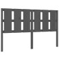 vidaXL Cabecero de cama madera maciza de pino gris 155,5x4x100 cm