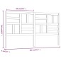 vidaXL Cabecero de cama madera maciza de pino blanco 186x4x104 cm vidaXL Cabecero de cama madera maciza de pino blanco 186x4x104 cm