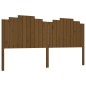vidaXL Cabecero de cama madera maciza de pino marrón miel 206x4x110 cm