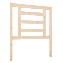 vidaXL Cabecero de cama madera maciza de pino 81x4x100 cm