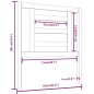 vidaXL Cabecero de cama madera maciza de pino 81x4x100 cm vidaXL Cabecero de cama madera maciza de pino 81x4x100 cm