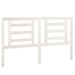vidaXL Cabecero de cama madera maciza de pino blanco 156x4x100 cm