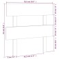 vidaXL Cabecero de cama madera maciza de pino marrón miel 78,5x3x81 cm vidaXL Cabecero de cama madera maciza de pino marrón miel 78,5x3x81 cm