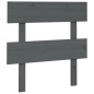 vidaXL Cabecero de cama madera maciza de pino gris 103,5x3x81 cm vidaXL Cabecero de cama madera maciza de pino gris 103,5x3x81 cm