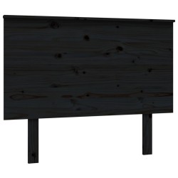 vidaXL Cabecero de cama madera maciza de pino negro 104x6x82,5 cm