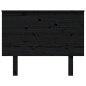 vidaXL Cabecero de cama madera maciza de pino negro 104x6x82,5 cm vidaXL Cabecero de cama madera maciza de pino negro 104x6x82,5 cm