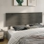 vidaXL Cabecero de cama madera maciza de pino gris 204x6x82,5 cm