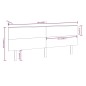 vidaXL Cabecero de cama madera maciza de pino gris 204x6x82,5 cm