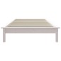 vidaXL Estructura de cama madera maciza de pino blanca 100x200 cm vidaXL Estructura de cama madera maciza de pino blanca 100x200 cm