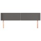 vidaXL Cabecero de cuero sintético gris 183x16x78/88 cm vidaXL Cabecero de cuero sintético gris 183x16x78/88 cm