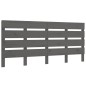 vidaXL Cabecero de cama madera maciza de pino gris 160x3x80 cm vidaXL Cabecero de cama madera maciza de pino gris 160x3x80 cm