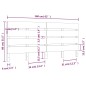 vidaXL Cabecero de cama madera maciza de pino gris 160x3x80 cm vidaXL Cabecero de cama madera maciza de pino gris 160x3x80 cm