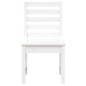 vidaXL Sillas jardín 2 uds madera maciza pino blanco 40,5x48x91,5 cm