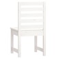 vidaXL Sillas jardín 2 uds madera maciza pino blanco 40,5x48x91,5 cm