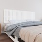 vidaXL Cabecero de cama de pared madera maciza pino blanco 185x3x60 cm